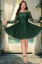 Load image into Gallery viewer, Kaitlynn A-line Scoop Short/Mini Lace Homecoming Dress With Sequins XXCP0020545