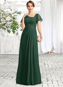 Annabel A-line Asymmetrical Floor-Length Chiffon Mother of the Bride Dress With Appliques Lace Sequins XXC126P0021792