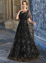 Load image into Gallery viewer, Lilah A-line Scoop Illusion Floor-Length Lace Sequin Mother of the Bride Dress XXC126P0021815