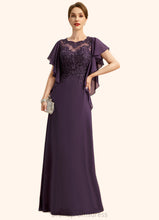 Load image into Gallery viewer, Kailyn A-line Scoop Illusion Floor-Length Chiffon Lace Mother of the Bride Dress XXC126P0021839