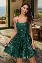 Load image into Gallery viewer, Margaret A-line Scoop Short/Mini Sequin Homecoming Dress With Sequins XXCP0020508