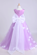Load image into Gallery viewer, 2022 Cute A-Line Ankle-Length Flower Girl Dresses With Bow-Knot