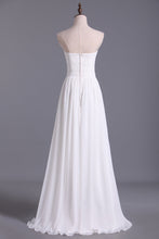Load image into Gallery viewer, 2024 Chic Prom Dresses Long A Line Strapless Chiffon Ivory Color Petite Size Under 200
