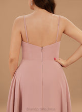 Load image into Gallery viewer, Prom Dresses Floor-Length With Maureen Pleated Chiffon A-Line V-neck
