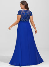 Load image into Gallery viewer, Floor-Length Prom Dresses Hayley V-neck Lace A-Line Chiffon