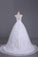 2022 Sexy Wedding Dresses Open Back V Neck A Line Tulle With Applique Chapel Train
