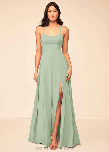 Amanda Floor Length V-Neck Short Sleeves A-Line/Princess Natural Waist Bridesmaid Dresses