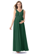 Load image into Gallery viewer, Amaris A-Line/Princess Floor Length Sleeveless Spaghetti Staps Natural Waist Bridesmaid Dresses