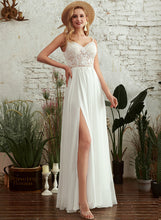 Load image into Gallery viewer, Reagan Dress Lace Floor-Length V-neck Wedding Beading Chiffon With A-Line Wedding Dresses