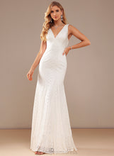 Load image into Gallery viewer, Trumpet/Mermaid Floor-Length Wedding Wedding Dresses Dress Stacy Lace V-neck