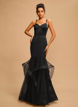 Load image into Gallery viewer, Prom Dresses Trumpet/Mermaid Paloma Floor-Length Tulle Satin V-neck