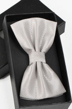 Load image into Gallery viewer, Fashion Polyester Bow Tie Silver