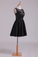 2024 Bateau Homecoming Dresses A Line Satin With Applique & Beading New