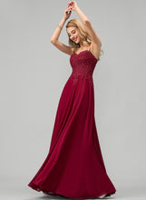 Load image into Gallery viewer, Prom Dresses Floor-Length A-Line Chiffon With Bella Rhinestone Lace Sweetheart
