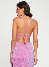 Load image into Gallery viewer, Sweep Prom Dresses Trumpet/Mermaid Jocelynn Square Sequined Train