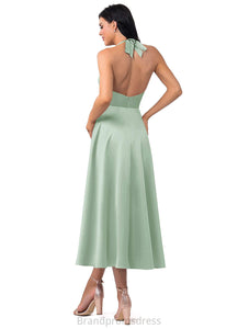 Haylee Natural Waist A-Line/Princess Floor Length Sleeveless One Shoulder Bridesmaid Dresses