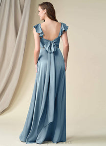 Dayami Sleeveless Floor Length A-Line/Princess Natural Waist Scoop Bridesmaid Dresses