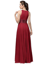 Load image into Gallery viewer, Abigail A-Line/Princess Floor Length Natural Waist Sleeveless Spaghetti Staps Bridesmaid Dresses