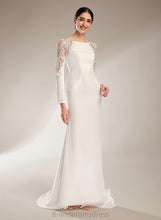 Load image into Gallery viewer, With Brylee Train Wedding Wedding Dresses Court Neck Lace Trumpet/Mermaid Dress Scoop