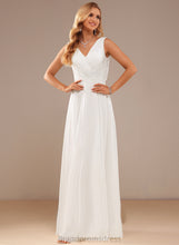 Load image into Gallery viewer, Wedding Dresses Dress Floor-Length V-neck Wedding Lace A-Line Chiffon Azul
