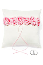 Load image into Gallery viewer, Lovely Rose Ring Pillow In Satin