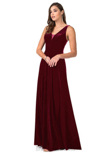 Setlla Sleeveless V-Neck Natural Waist Knee Length A-Line/Princess Bridesmaid Dresses