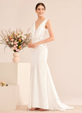 Load image into Gallery viewer, V-neck Wedding Trumpet/Mermaid Train Kay Dress Wedding Dresses Court With Sequins