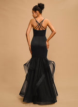 Load image into Gallery viewer, Prom Dresses Trumpet/Mermaid Paloma Floor-Length Tulle Satin V-neck