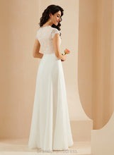 Load image into Gallery viewer, Lace A-Line Floor-Length Chiffon Dayanara Scoop Dress Wedding Dresses Wedding