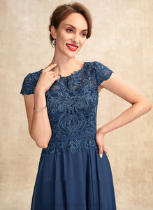 Mother Neck Mother of the Bride Dresses of Scoop Dress Tea-Length the Lace A-Line Bride Chiffon Monica