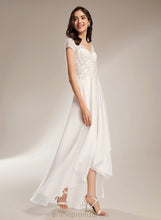 Load image into Gallery viewer, Wedding Dresses Lynn A-Line Lace Asymmetrical Wedding Chiffon Dress V-neck