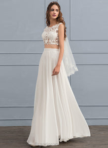 Floor-Length Wedding Monserrat Beading Dress Chiffon Lace Sequins Wedding Dresses A-Line With