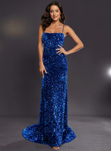 Load image into Gallery viewer, Floor-Length Prom Dresses Jaden Square Sequined Trumpet/Mermaid