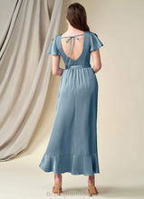 Load image into Gallery viewer, Lillian Sleeveless Spaghetti Staps Floor Length Natural Waist A-Line/Princess Bridesmaid Dresses