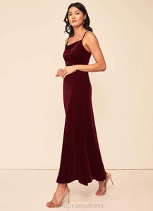 Mariela Sleeveless Floor Length One Shoulder A-Line/Princess Natural Waist Bridesmaid Dresses