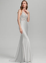 Load image into Gallery viewer, Prom Dresses Lauren Sequins V-neck Trumpet/Mermaid Train With Sweep