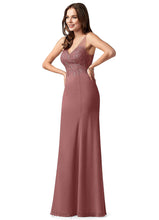 Load image into Gallery viewer, Maisie Sleeveless Floor Length V-Neck Natural Waist A-Line/Princess Bridesmaid Dresses