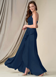 Mackenzie A-Line/Princess Scoop Natural Waist Floor Length Sleeveless Bridesmaid Dresses