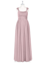 Load image into Gallery viewer, Lucia Scoop Floor Length Natural Waist Sleeveless A-Line/Princess Bridesmaid Dresses