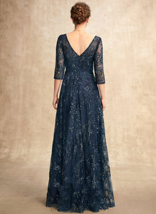V-neck of With Bride Dress the Mother Sequins Lace Mother of the Bride Dresses A-Line Floor-Length Areli