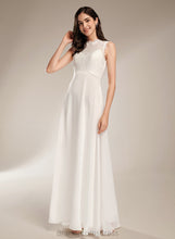 Load image into Gallery viewer, Scoop Wedding Dress A-Line Chiffon Renee Floor-Length Lace Wedding Dresses