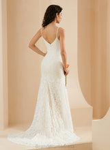 Load image into Gallery viewer, Wedding V-neck Court Mina Train Lace Wedding Dresses Trumpet/Mermaid Dress