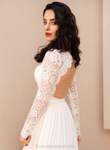 Load image into Gallery viewer, Dress Pancy Floor-Length Wedding Wedding Dresses A-Line V-neck Chiffon Lace