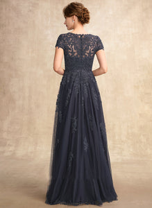 Tulle Floor-Length of Beading Neck A-Line Bride the Lace With Scoop Mother of the Bride Dresses Dress Sophronia Mother