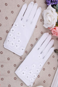 2024 Tulle Wrist Length Bridal Gloves #ST1006