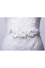 Load image into Gallery viewer, Fabulous Satin Wedding/Evening Ribbon Sash With Handmade Flowers