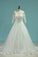 2024 Scoop A Line Wedding Dresses Tulle With Applique And Sash