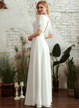 Load image into Gallery viewer, Wedding Dress Chiffon Lace A-Line Germaine Wedding Dresses V-neck Floor-Length