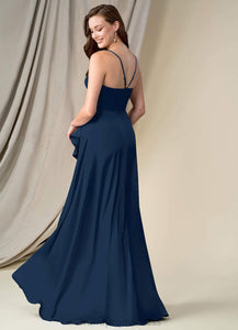 Mackenzie A-Line/Princess Scoop Natural Waist Floor Length Sleeveless Bridesmaid Dresses