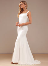 Load image into Gallery viewer, Chiffon Train Dress Lace Wedding Dresses Trumpet/Mermaid Square Sweep Lilly Wedding